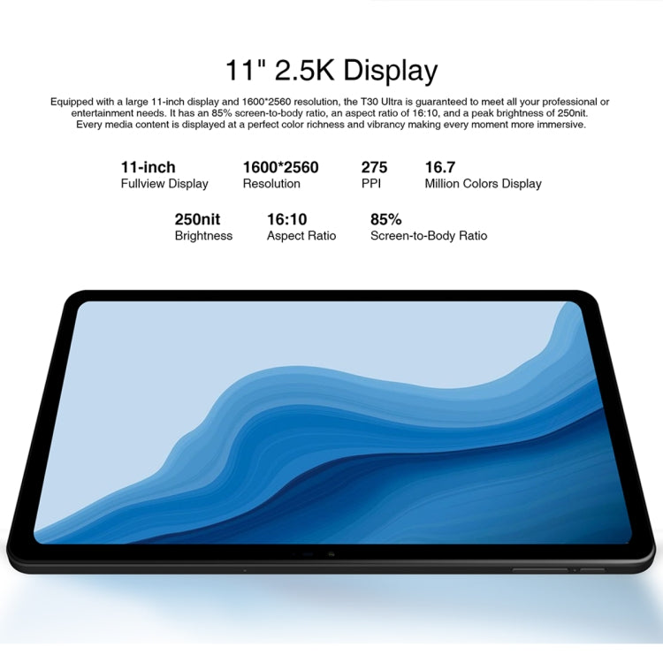 [HK Warehouse] DOOGEE T30 Ultra Tablet PC 11 inch, 12GB+256GB, Android 13 MediaTek Helio G99 Octa Core, Global Version with Google Play, EU Plug(Grey) - Other by DOOGEE | Online Shopping UK | buy2fix
