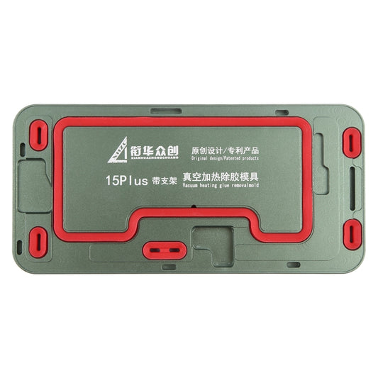 For iPhone 15 Plus LCD Screen Frame Vacuum Heating Glue Removal Mold with Holder by buy2fix