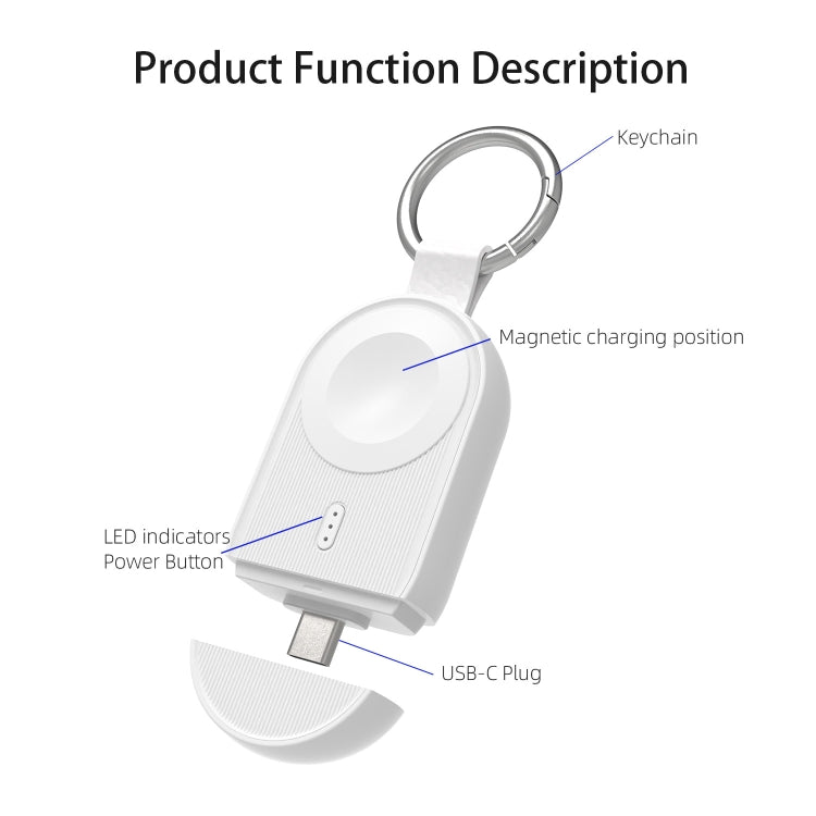 For Apple Watch / AirPods Series U20A Portable Magnetic Wireless Charger(Black) by buy2fix