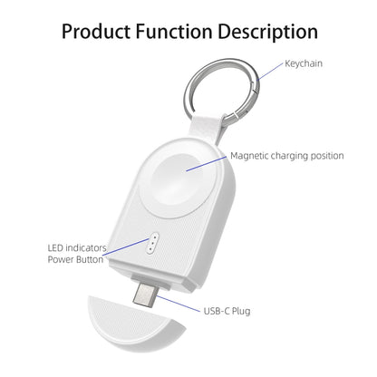 For Apple Watch / AirPods Series U20A Portable Magnetic Wireless Charger(White) by buy2fix
