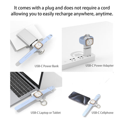 For Apple Watch / AirPods Series U20A Portable Magnetic Wireless Charger(Black) by buy2fix