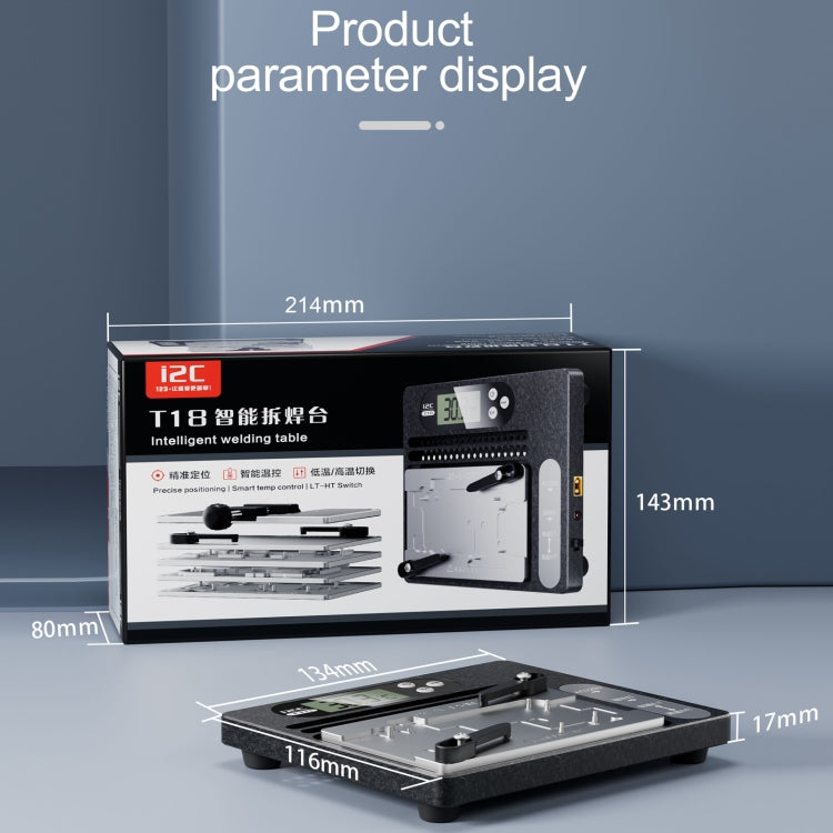 i2C T18 LCD Display PCB Motherboard Layered Desoldering Station With Universal Module, US Plug - Repair Platform by buy2fix | Online Shopping UK | buy2fix