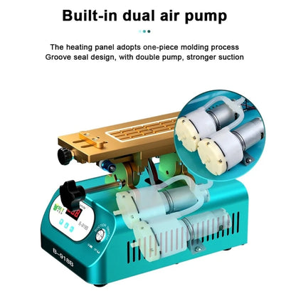 BEST B-918B 7 inch Multi-function Mobile Phone Screen Rotary Separator, US Plug by BEST