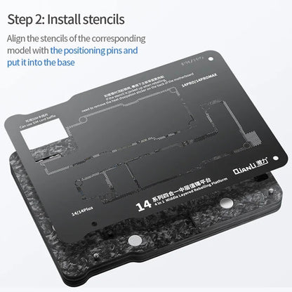 Qianli Magnetic Middle Layer BGA Reballing Platform For iPhone 15 Series - BGA Stencils by QIANLI | Online Shopping UK | buy2fix