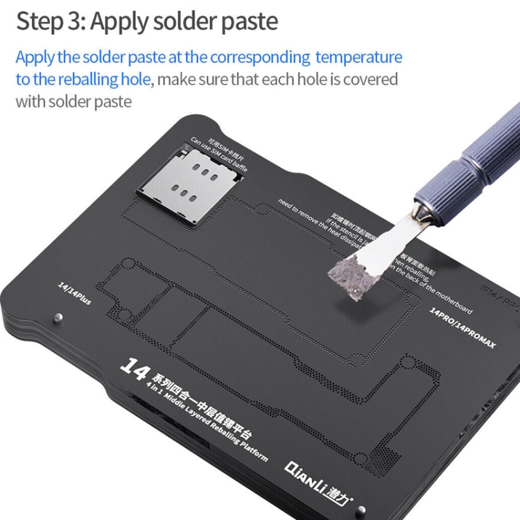 Qianli Magnetic Middle Layer BGA Reballing Platform For iPhone 15 Series - BGA Stencils by QIANLI | Online Shopping UK | buy2fix