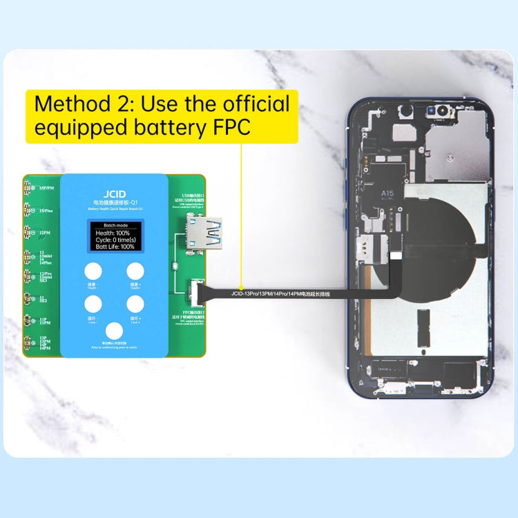 JCID Q1 Battery Health Quick Repair Board For iPhone 11-15 Pro Max - Test Tools by JC | Online Shopping UK | buy2fix