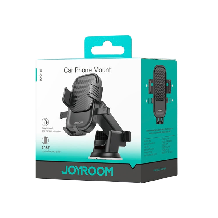 JOYROOM JR-OK6 Mechanical Car Phone Mount(Black) - Car Holders by JOYROOM | Online Shopping UK | buy2fix