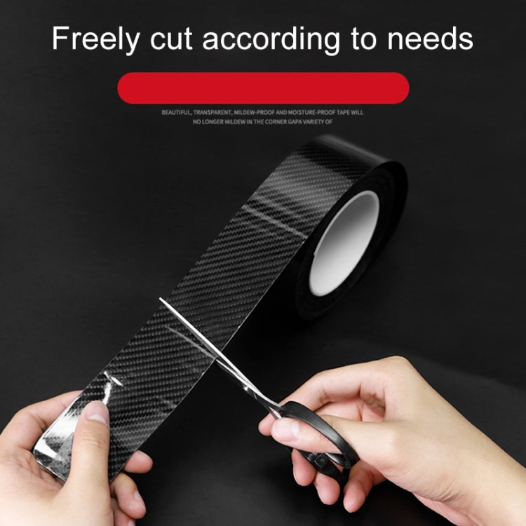 Universal Car Carbon Fiber Door Anti-collision Strip Protection Guards Trims Stickers Tape, Size:3cm x 3m - Anti Collision Sticker by buy2fix | Online Shopping UK | buy2fix