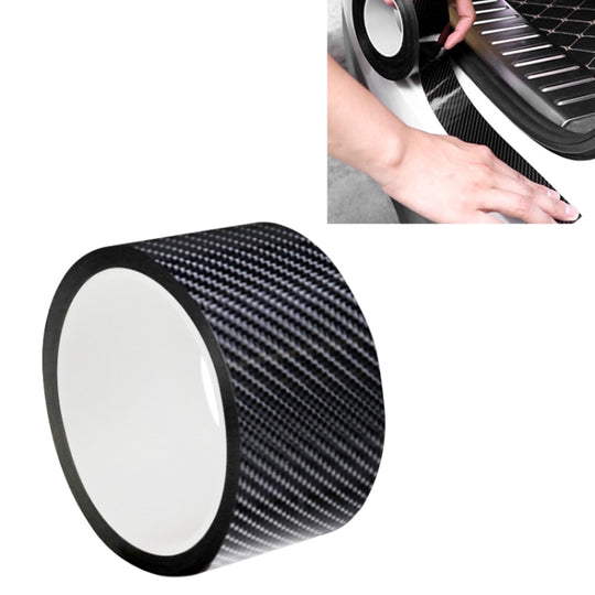 Universal Car Carbon Fiber Door Anti-collision Strip Protection Guards Trims Stickers Tape, Size:5cm x 5m