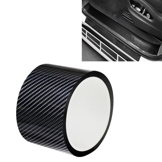 Universal Car Carbon Fiber Door Anti-collision Strip Protection Guards Trims Stickers Tape, Size:7cm x 3m
