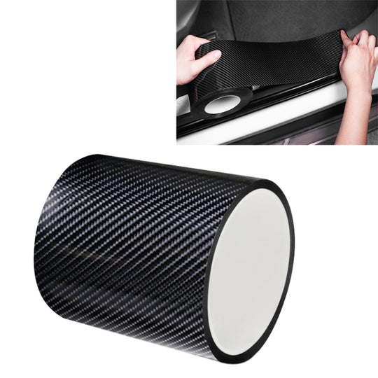 Universal Car Carbon Fiber Door Anti-collision Strip Protection Guards Trims Stickers Tape, Size:10cm x 10m