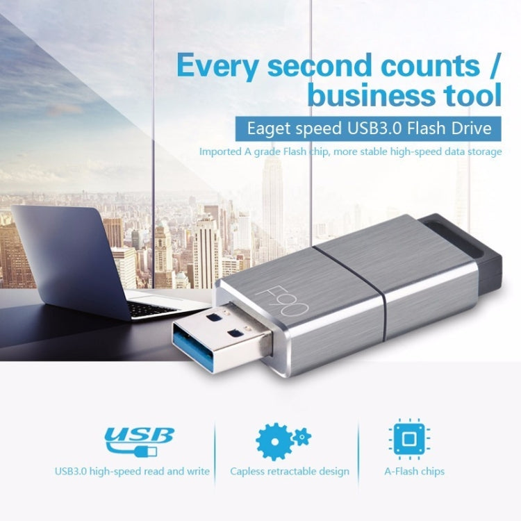 EAGET F90 64G USB 3.0 Interface Metal Flash U Disk - Computer & Networking by EAGET | Online Shopping UK | buy2fix