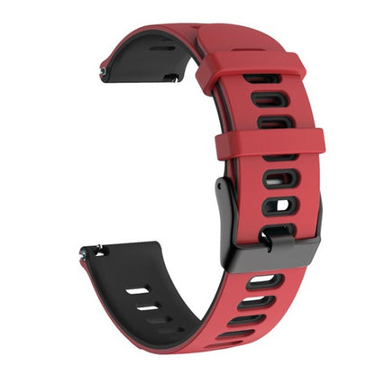 22mm For Huawei Watch GT2e 46mm Silicone Watch Band(Red+Black) - Smart Wear by buy2fix | Online Shopping UK | buy2fix