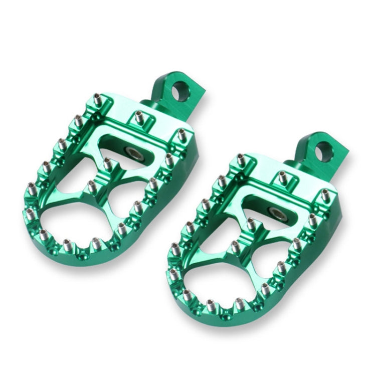 Motorcycle Modification Pedal Set Wide Fat Footpegs Foot Pegs for Harley (Green) - In Car by buy2fix | Online Shopping UK | buy2fix