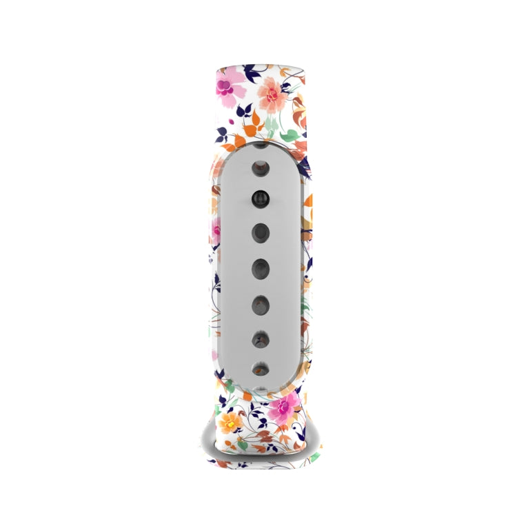 For Xiaomi Mi Band 5 TPU Watch Band(Birds and Flowers) - Smart Wear by buy2fix | Online Shopping UK | buy2fix