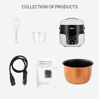 COOLBOX Vehicle Multi-function Mini Rice Cooker Capacity: 2.0L, Version:12V Current-limiting - Rice Cookers by buy2fix | Online Shopping UK | buy2fix