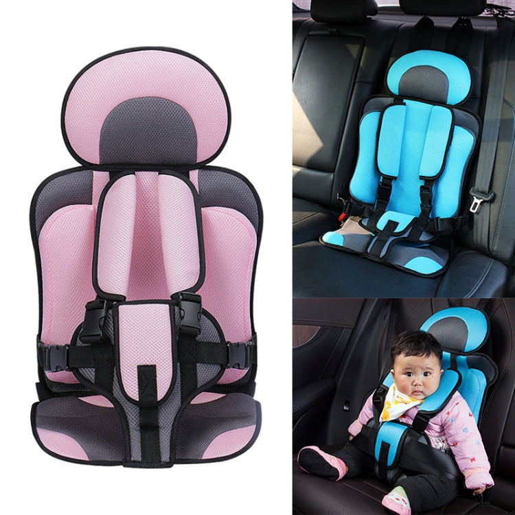 Car Portable Children Safety Seat, Size:50 x 33 x 21cm (For 0-5 Years Old)(Pink + Grey) by buy2fix