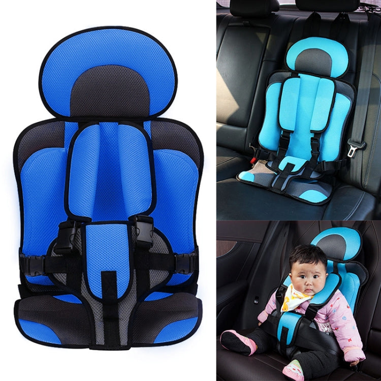 Car Portable Children Safety Seat, Size:54 x 36 x 25cm (For 3-12 Years Old)(Dark Blue + Black) - Seat Accessories by buy2fix | Online Shopping UK | buy2fix