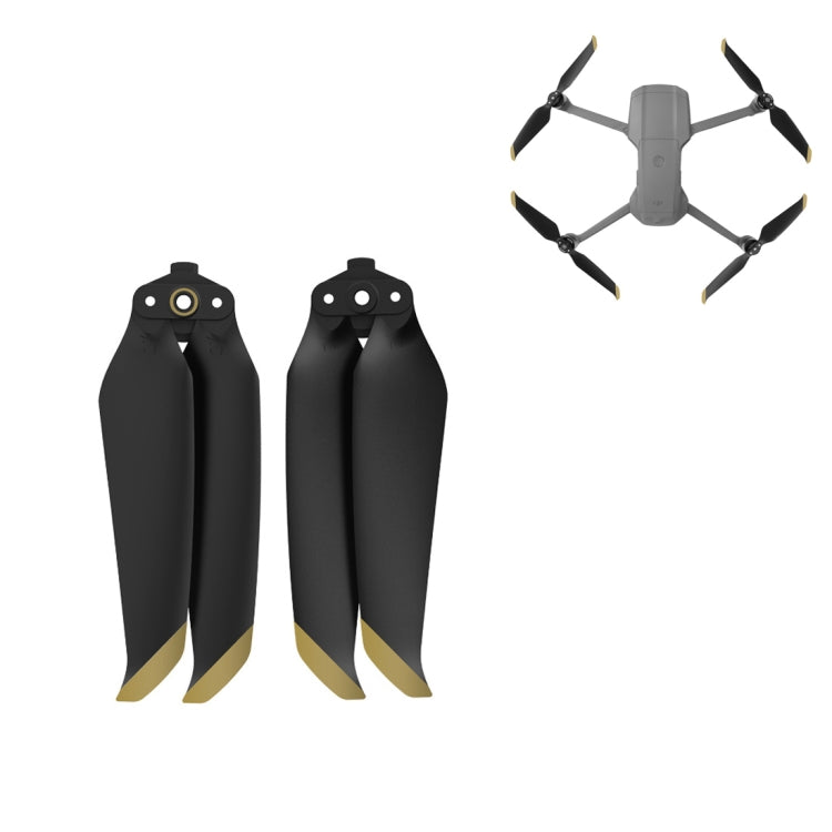 1 Pair Sunnylife 7238F-1 For DJI Mavic Air 2 Low Noise Quick-release Propellers(Gold) - DJI & GoPro Accessories by Sunnylife | Online Shopping UK | buy2fix