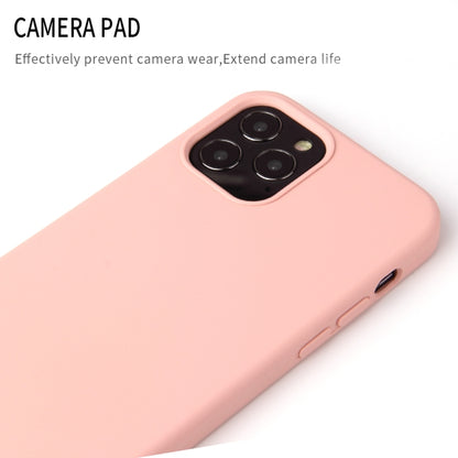 For iPhone 12 / 12 Pro Solid Color Liquid Silicone Shockproof Protective Case(Lavender Grey) - iPhone 12 / 12 Pro Cases by buy2fix | Online Shopping UK | buy2fix