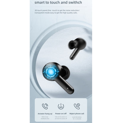 JOYROOM JR-TA1 Bluetooth 5.0 ANC TWS Active Noise Cancelling Wireless Bluetooth Earphone with Charging Box(Black) - TWS Earphone by JOYROOM | Online Shopping UK | buy2fix