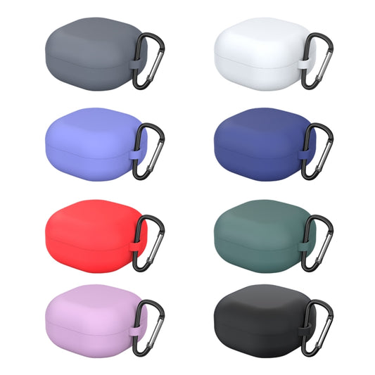 For New Samsung Galaxy Buds Live/Pro Solid Color Anti-fall Earphone Protective Case with Hook(Green) by buy2fix