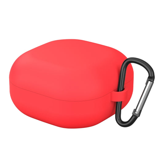 For New Samsung Galaxy Buds Live/Pro Solid Color Anti-fall Earphone Protective Case with Hook(Red) - Samsung Earphone Case by buy2fix | Online Shopping UK | buy2fix