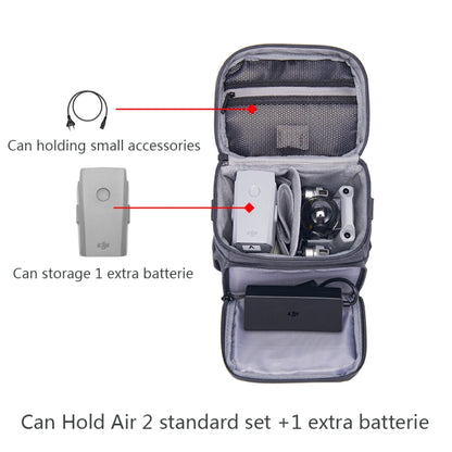 For DJI Mavic Air 2 Waterproof Portable Storage Bag Protective Box(Grey) - DJI & GoPro Accessories by buy2fix | Online Shopping UK | buy2fix