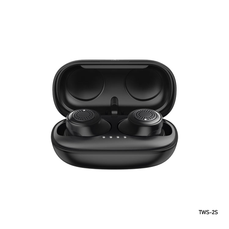 REMAX TWS-2S Bluetooth 5.0 Stereo True Wireless Bluetooth Earphone with Charging Box(Black) - TWS Earphone by REMAX | Online Shopping UK | buy2fix