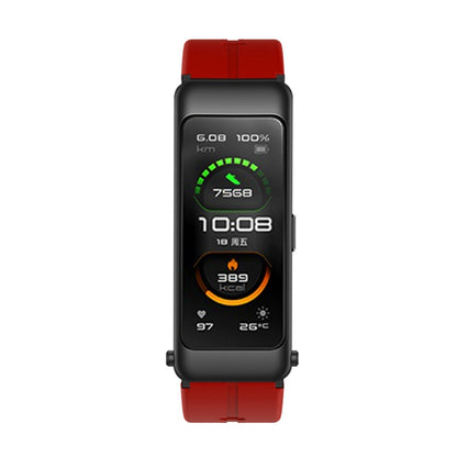 For Huawei TalkBand B6 Silicone Watch Band(Dark Red) by buy2fix