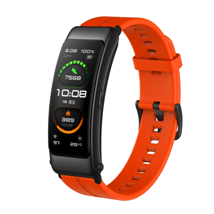 For Huawei TalkBand B6 Silicone Watch Band(Orange) by buy2fix
