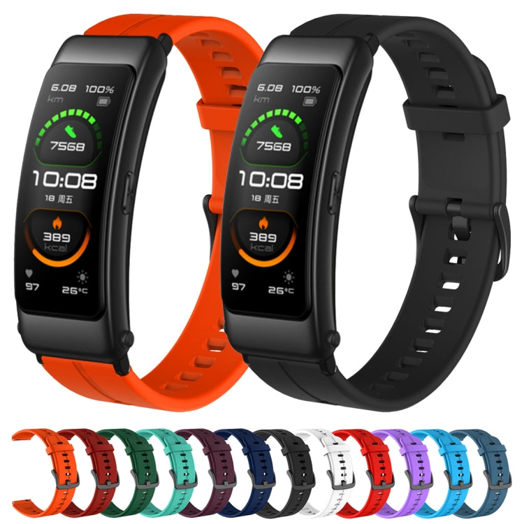 For Huawei TalkBand B6 Silicone Watch Band(Dark Red) by buy2fix