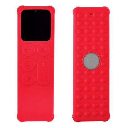 For Apple TV 4K 5th / 4th Anti-slip Shockproof Silicone Remote Control Protective Case(Red) - Consumer Electronics by buy2fix | Online Shopping UK | buy2fix