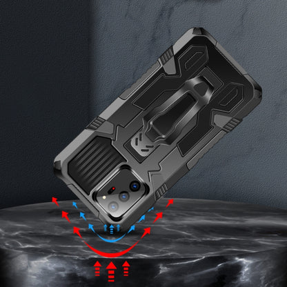 For Samsung Galaxy Note 20 Ultra Machine Armor Warrior Shockproof PC + TPU Protective Case(Army Green) by buy2fix