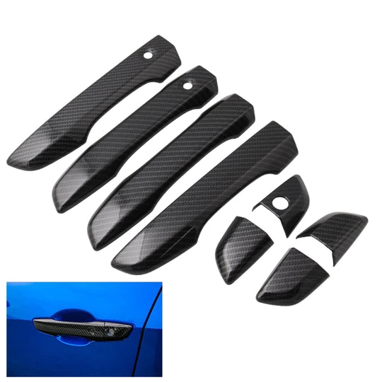Poignée de porte de voiture en carbone modifié, décoration pour Honda Civic 2016 – 2020, 4 pièces