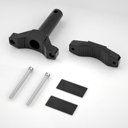 CS-1090A1 Motorcycle Modified Bumper Shock Absorption Fixture Spotlight Fixing Bracket(Black) by buy2fix