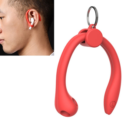 For AirPods 1 / 2 / AirPods Pro / Huawei FreeBuds 3 Wireless Earphones Silicone Anti-lost Lanyard Ear Hook(Red) - Apple Accessories by buy2fix | Online Shopping UK | buy2fix