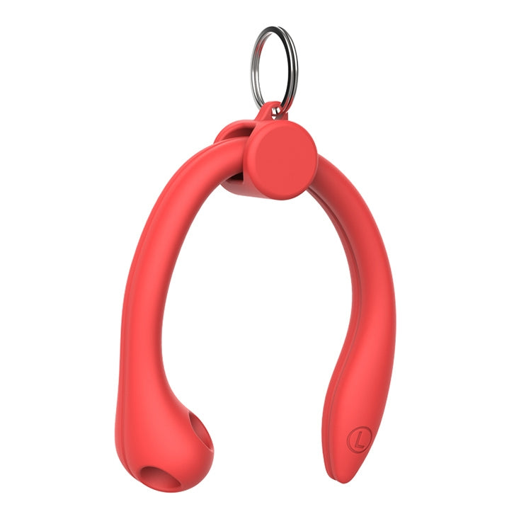 For AirPods 1 / 2 / AirPods Pro / Huawei FreeBuds 3 Wireless Earphones Silicone Anti-lost Lanyard Ear Hook(Red) - Apple Accessories by buy2fix | Online Shopping UK | buy2fix