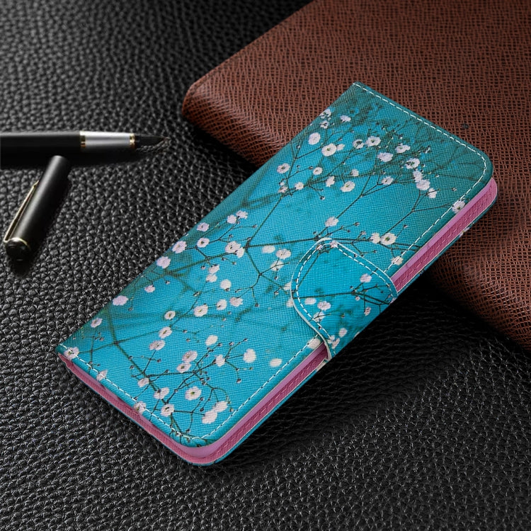 For Samsung Galaxy S20 FE 5G / S20 Lite Colored Drawing Pattern Horizontal Flip Leather Case with Holder & Card Slots & Wallet(Plum Blossom) - Samsung Accessories by buy2fix | Online Shopping UK | buy2fix