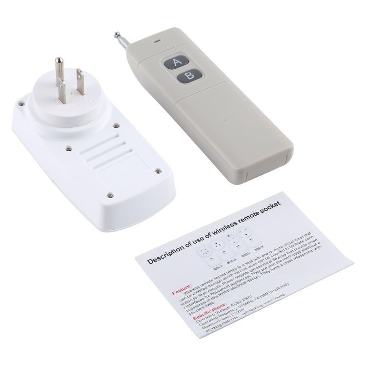 AK-DL220 220V Smart Wireless Remote Control Socket with Remote Control, Plug Type:US Plug - Consumer Electronics by buy2fix | Online Shopping UK | buy2fix