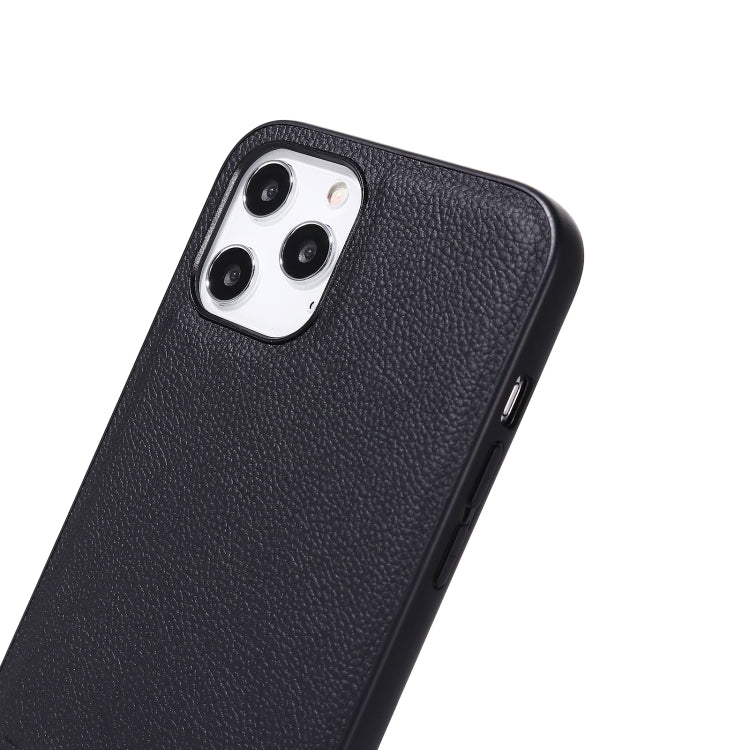 For iPhone 12 / 12 Pro GEBEI Full-coverage Shockproof Leather Protective Case(Black) - iPhone 12 / 12 Pro Cases by GEBEI | Online Shopping UK | buy2fix