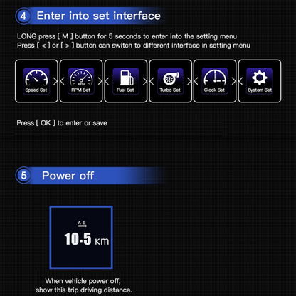 AP-1 Car HUD Head-up Display OBD GPS Driving Computer Code Table - Head Up Display System by buy2fix | Online Shopping UK | buy2fix