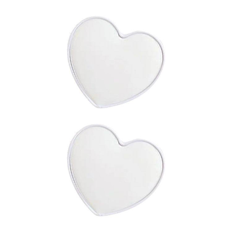 2 PCS Solid Color Love Airbag Phone Stand Ring Holder(White) - Ring Holder by buy2fix | Online Shopping UK | buy2fix