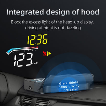 M17 Car HUD Head-up Display GPS Speed Meter Car OBD2 Diagnostic Tool - Head Up Display System by buy2fix | Online Shopping UK | buy2fix