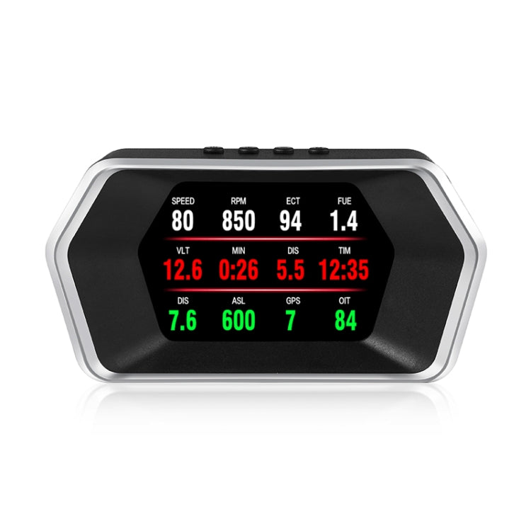 P17 Car HUD Head-up Display GPS Speed Meter Car OBD2 Fault Elimination Code - Head Up Display System by buy2fix | Online Shopping UK | buy2fix