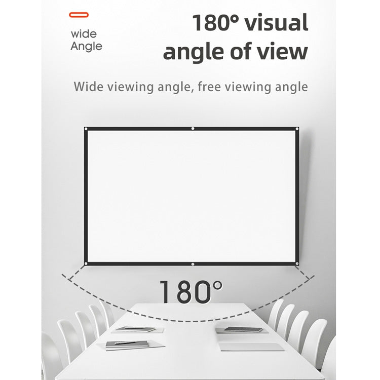 Simple Folding High Density Polyester Projector Film Curtain, Size:72 inch (16:9) Projection Area: 159x90cm - Consumer Electronics by buy2fix | Online Shopping UK | buy2fix