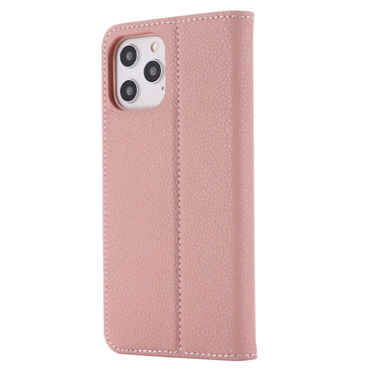 For iPhone 12 Pro Max GEBEI PU+TPU Horizontal Flip Protective Case with Holder & Card Slots(Rose Gold) - iPhone 12 Pro Max Cases by GEBEI | Online Shopping UK | buy2fix