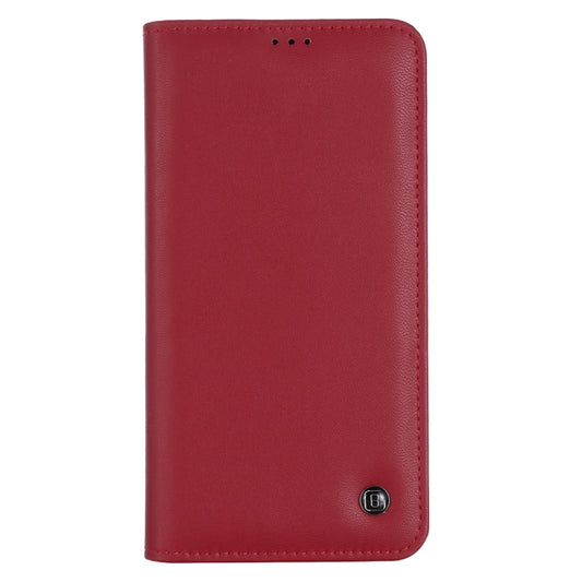 For iPhone 12 / 12 Pro GEBEI PU+TPU Horizontal Flip Protective Case with Holder & Card Slots(Red) by GEBEI