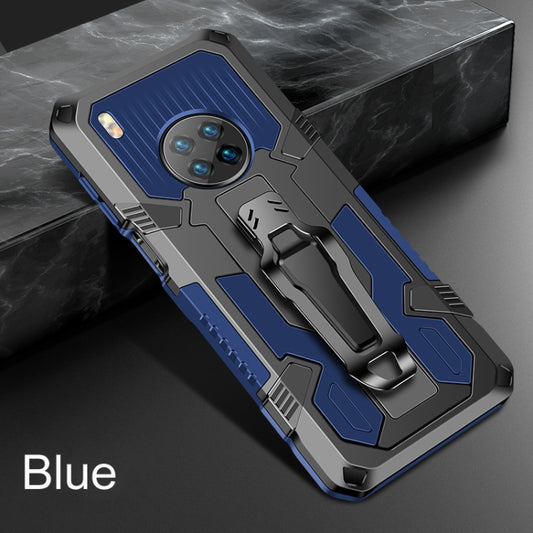 For Huawei Y9a Armor Warrior Shockproof PC + TPU Protective Case(Blue) by buy2fix