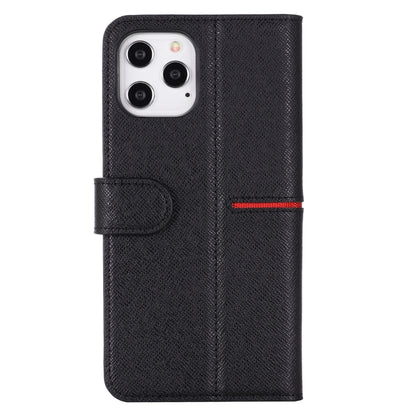 For iPhone 12 mini GEBEI Top-grain Leather Horizontal Flip Protective Case with Holder & Card Slots & Wallet & Photo Frame (Black) - iPhone 12 mini Cases by GEBEI | Online Shopping UK | buy2fix